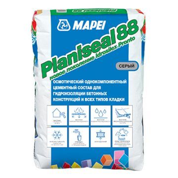 Гидроизоляция Мапей / Mapei Planiseal 88 (Idrosilex Pronto) 25 кг