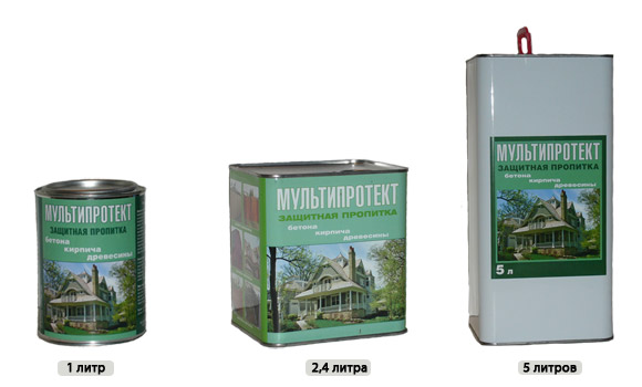 Защитная пропитка с эффектом мокрого камня МультиПротект-П 1 л