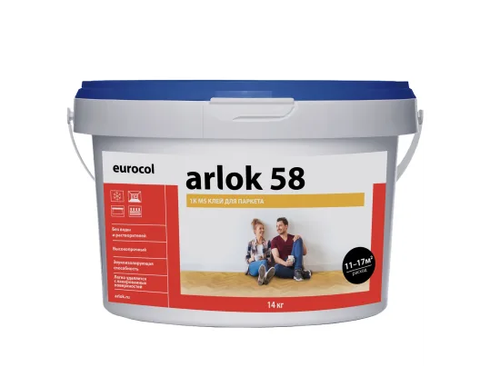 Клей для паркета однокомпонентный ARLOK 58 14 кг