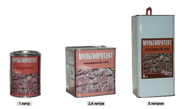 Фасадный лак МультиПротект-Л глянцевый 2,4 л