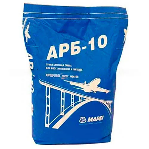 Смесь для ремонта бетона Мапей / Mapei ARB 10 (от 50 до 300 мм, не менее 65 МПа) 25 кг