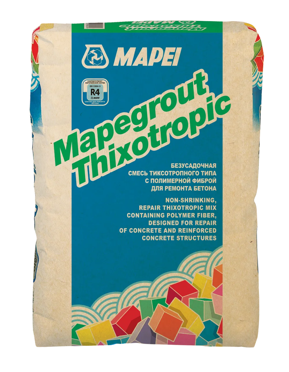 Смесь ремонтная штукатурная цементная Мапей / Mapei Mapegrout Thixotropic 25 кг
