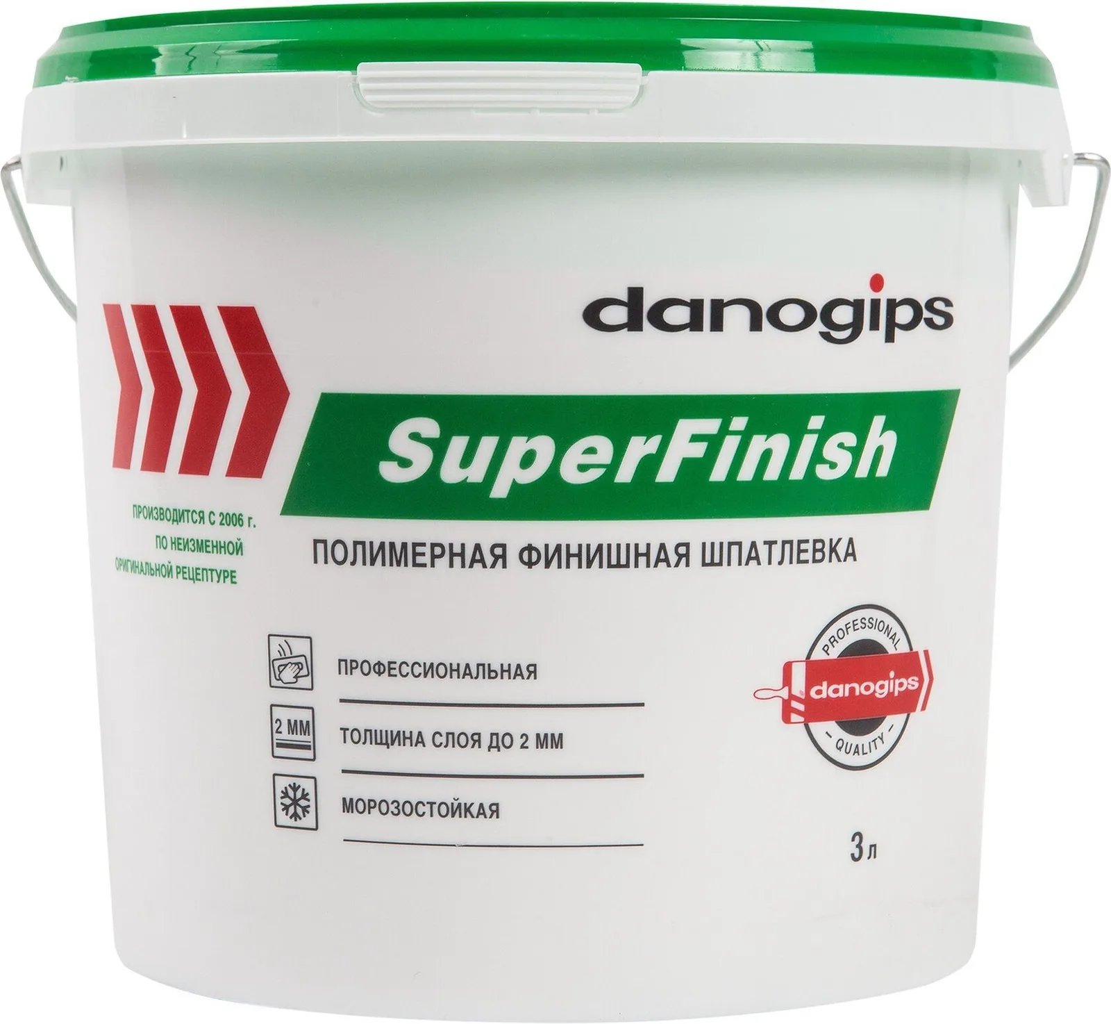 Шпатлёвка Danoghips 28кг/17 л