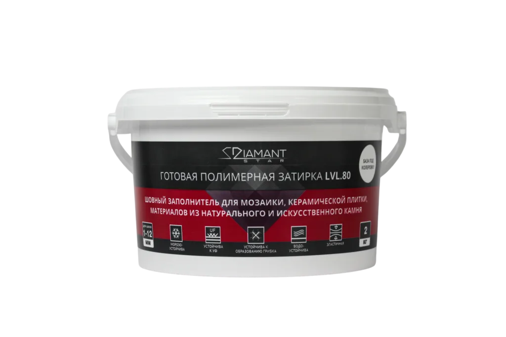 Готовая полимерная затирка «DIAMANT STAR» LVL.80 2 кг